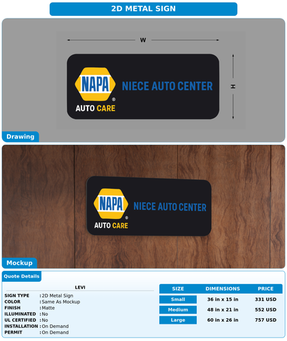 CUSTOM MOCKUP SIGN FOR Levi