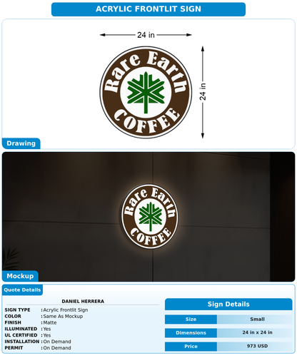 CUSTOM MOCKUP SIGN FOR Daniel Herrera