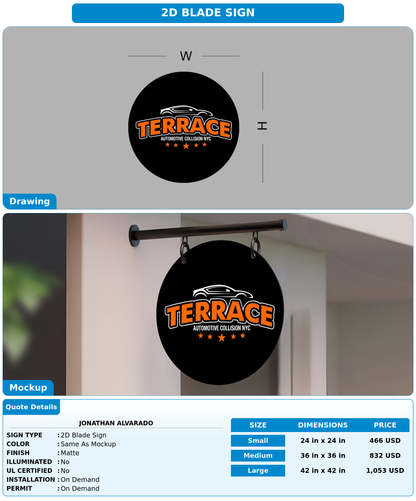 CUSTOM MOCKUP SIGN FOR Jonathan Alvarado