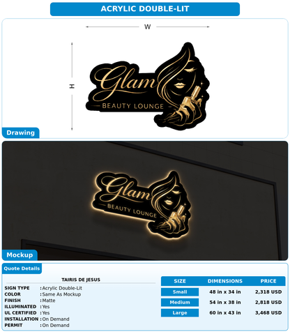 CUSTOM MOCKUP SIGN FOR Tairis de jesus