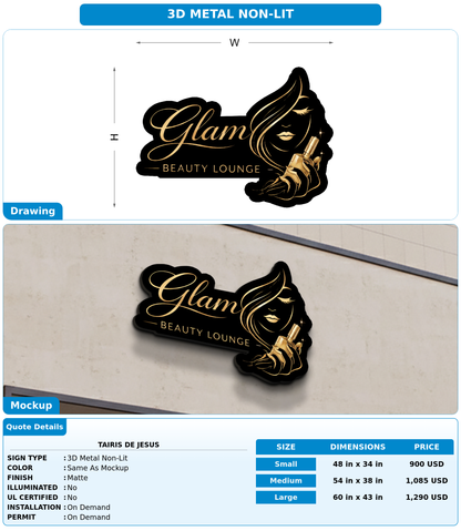 CUSTOM MOCKUP SIGN FOR Tairis de jesus