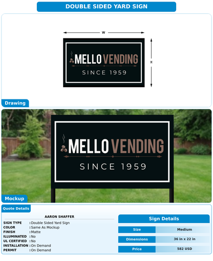 CUSTOM MOCKUP SIGN FOR Aaron shaffer