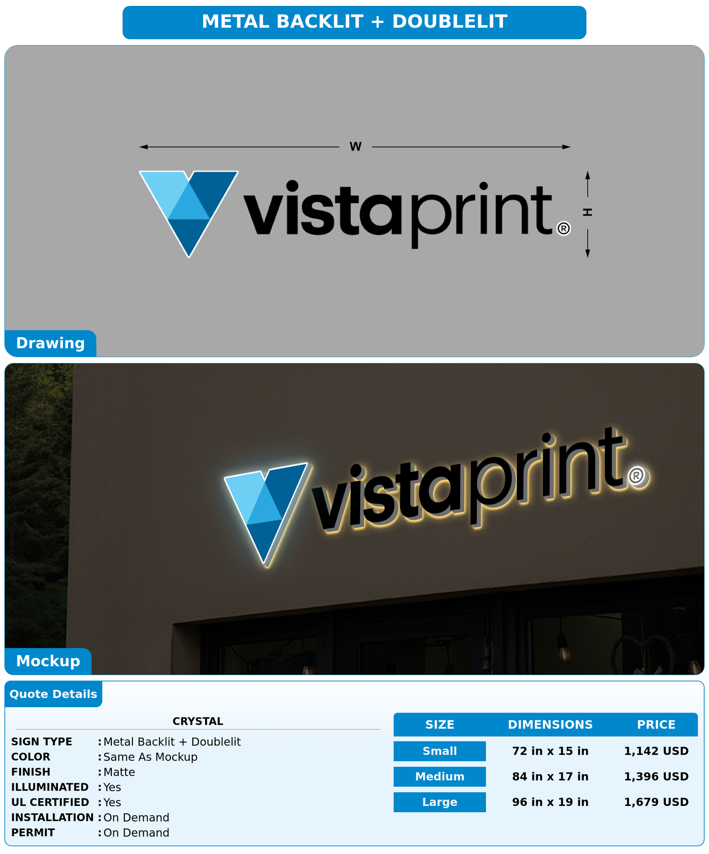 CUSTOM MOCKUP SIGN FOR Crystal