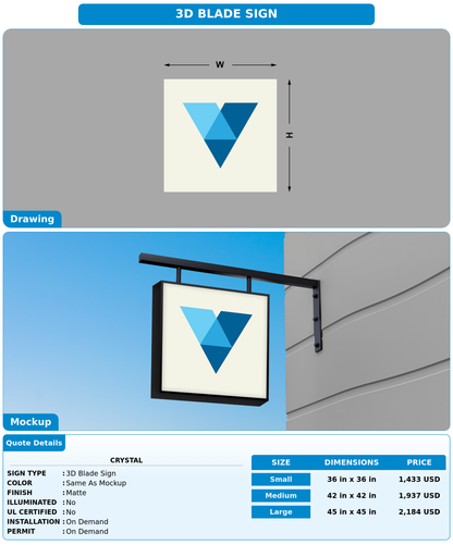 CUSTOM MOCKUP SIGN FOR Crystal