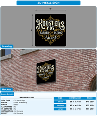 CUSTOM MOCKUP SIGN FOR Matthew  Reaves