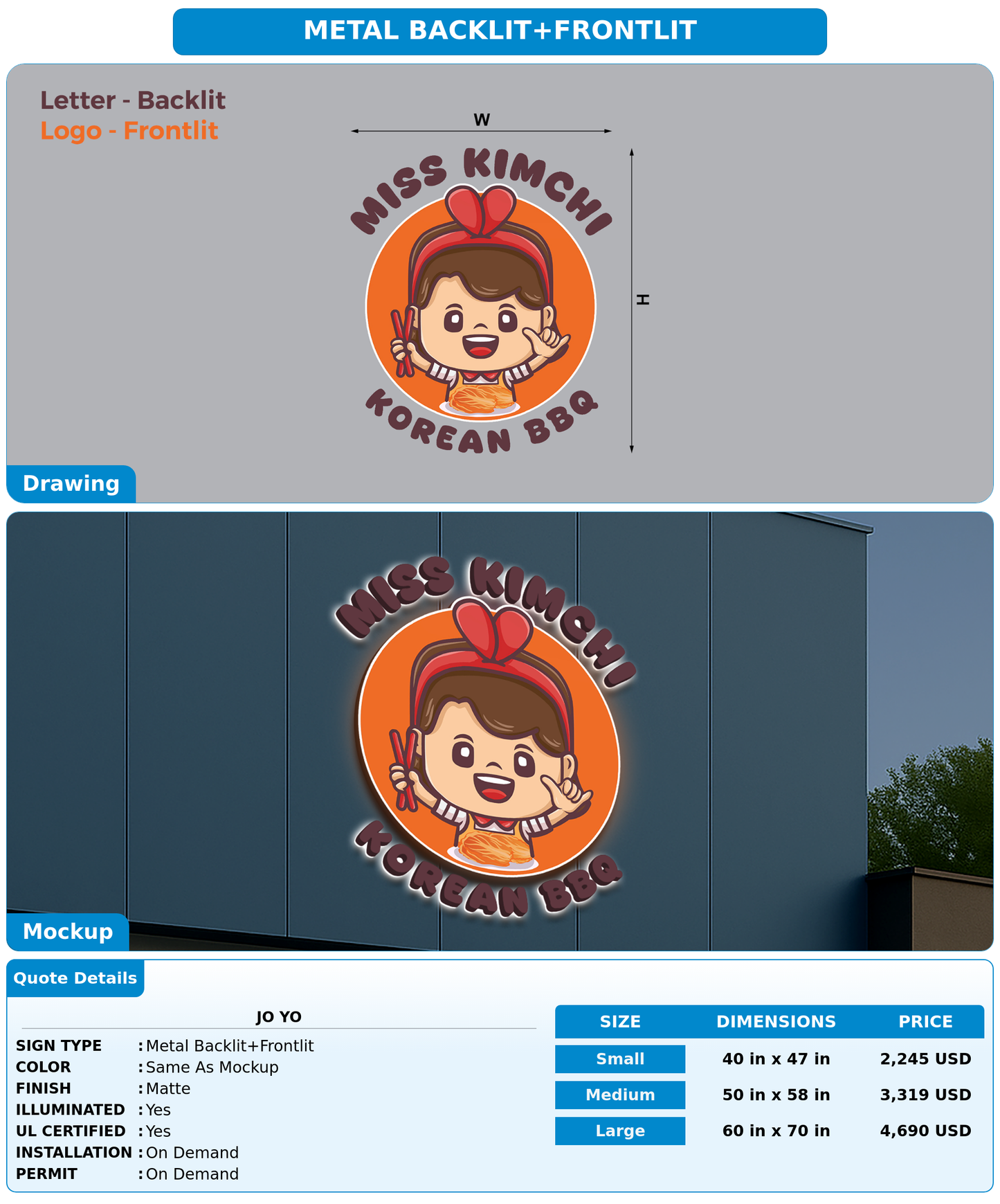 CUSTOM MOCKUP SIGN FOR Jo Yo