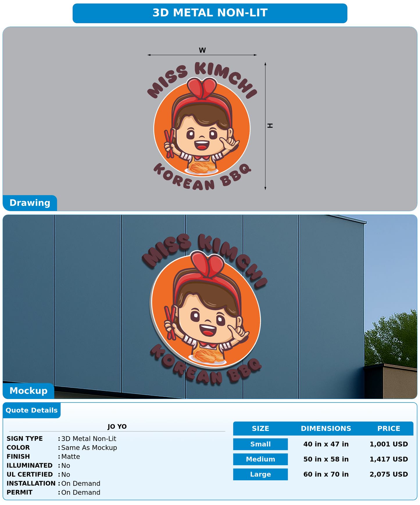 CUSTOM MOCKUP SIGN FOR Jo Yo