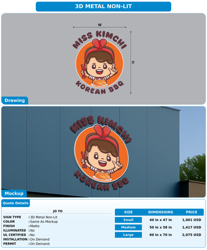 CUSTOM MOCKUP SIGN FOR Jo Yo