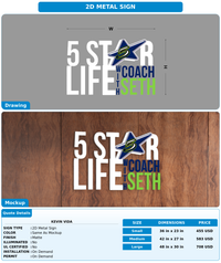 CUSTOM MOCKUP SIGN FOR kevin vida