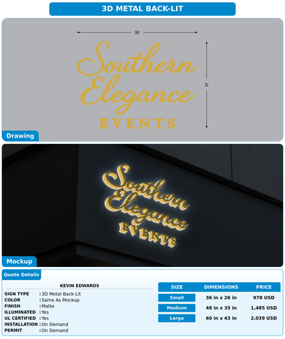 CUSTOM MOCKUP SIGN FOR Kevin Edwards