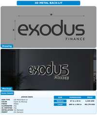 CUSTOM MOCKUP SIGN FOR Joshua Davis