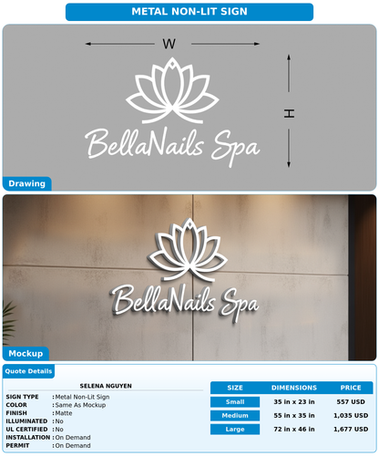 CUSTOM MOCKUP SIGN FOR Selena Nguyen