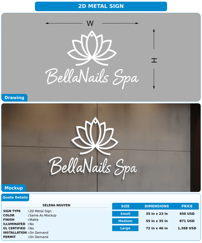 CUSTOM MOCKUP SIGN FOR Selena Nguyen