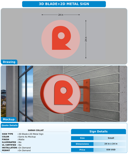 CUSTOM MOCKUP SIGN FOR Sarah Collat