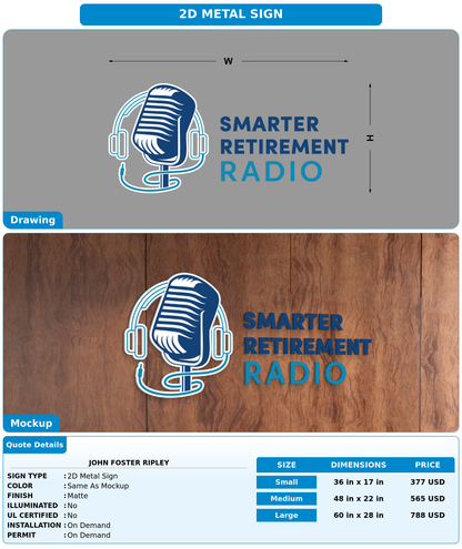 CUSTOM MOCKUP SIGN FOR John Foster Ripley