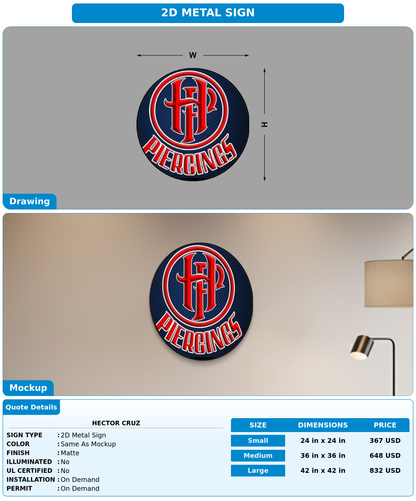 CUSTOM MOCKUP SIGN FOR Hector Cruz