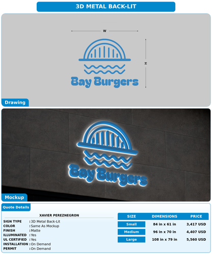 CUSTOM MOCKUP SIGN FOR Xavier pereznegron