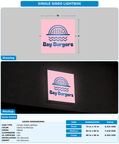 CUSTOM MOCKUP SIGN FOR Xavier pereznegron