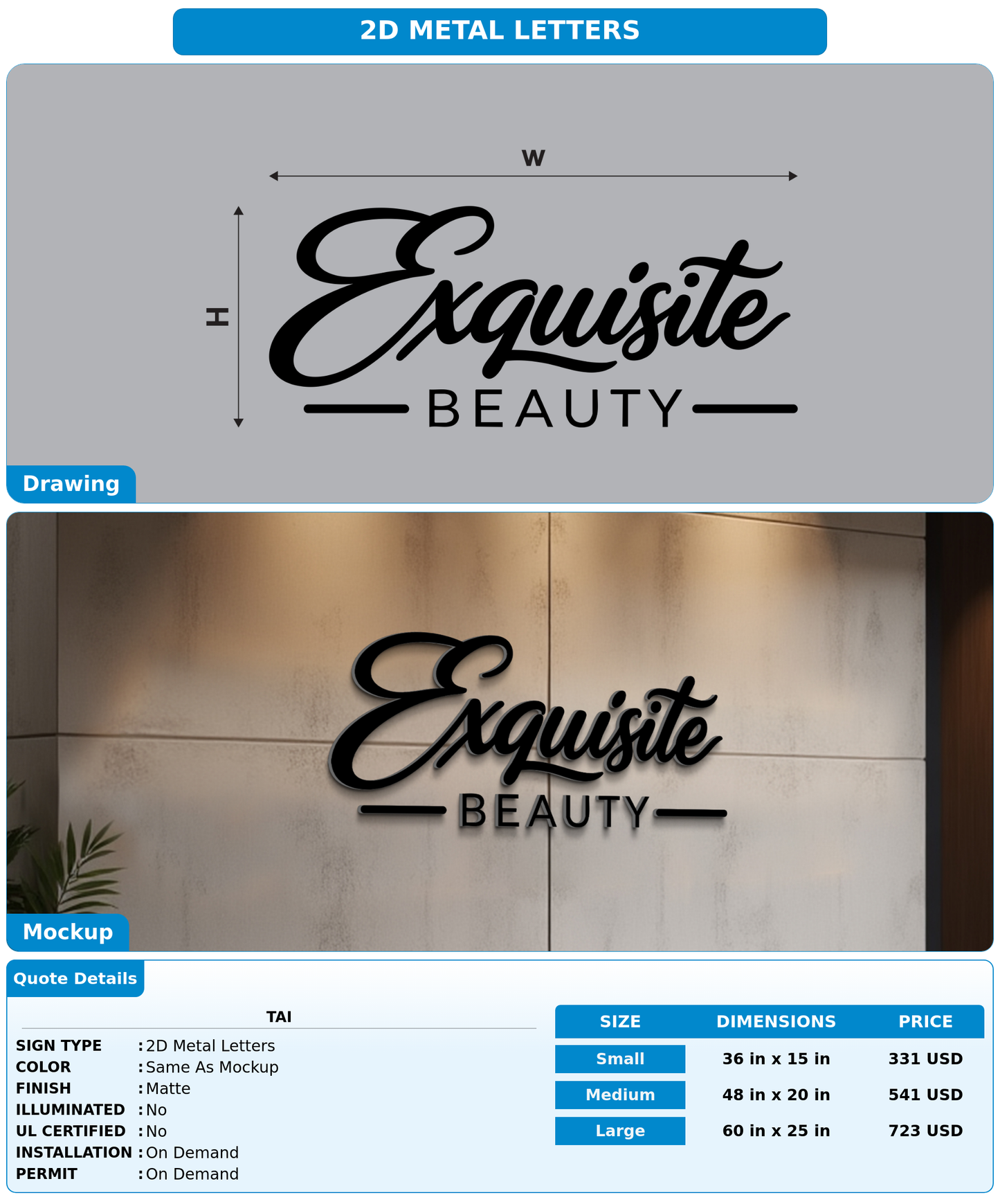 CUSTOM MOCKUP SIGN FOR Tai