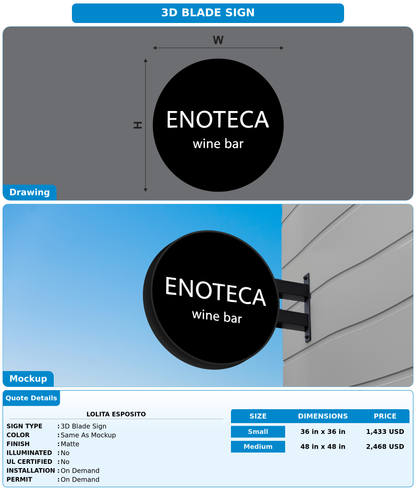 CUSTOM MOCKUP SIGN FOR Lolita Esposito