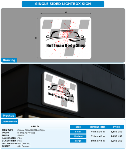 CUSTOM MOCKUP SIGN FOR Ashley