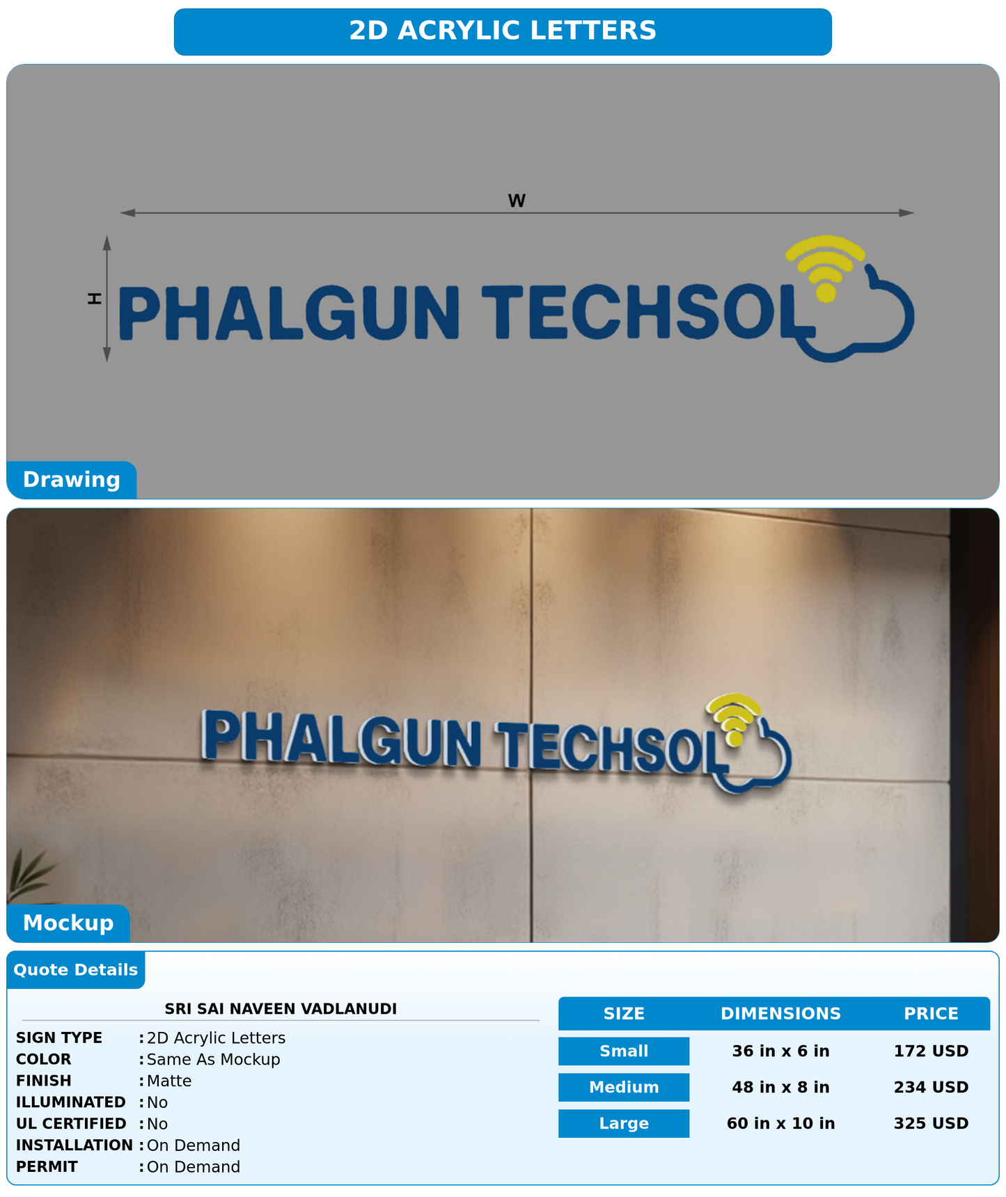 CUSTOM MOCKUP SIGN FOR Sri Sai Naveen Vadlanudi