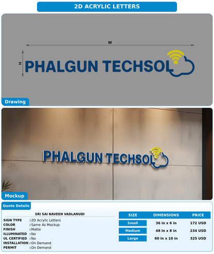 CUSTOM MOCKUP SIGN FOR Sri Sai Naveen Vadlanudi