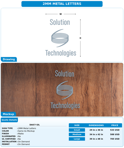 CUSTOM MOCKUP SIGN FOR Daicy Gil