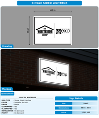 CUSTOM MOCKUP SIGN FOR BRUCE E WHITESIDE