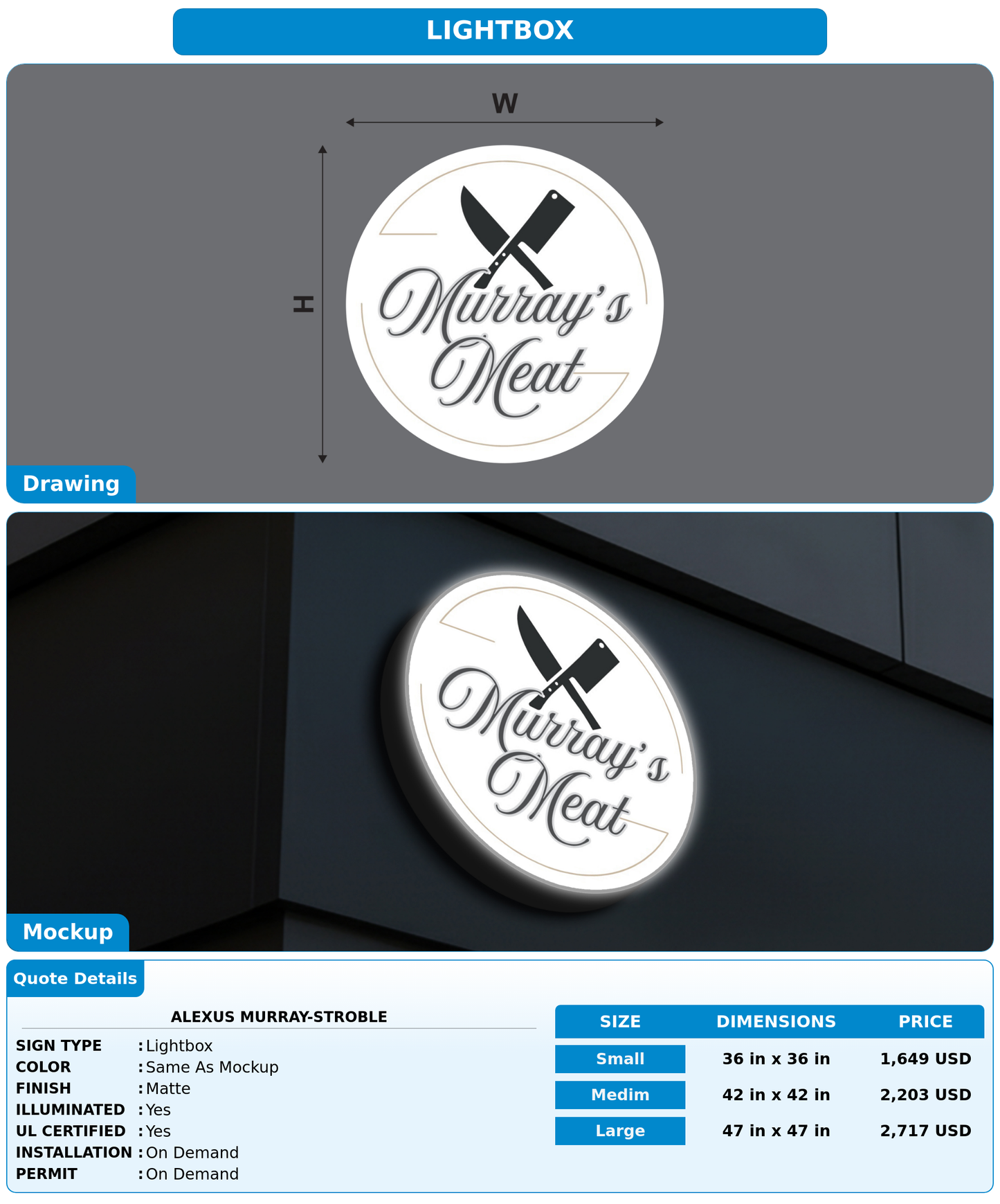CUSTOM MOCKUP SIGN FOR Alexus Murray-Stroble