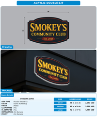 CUSTOM MOCKUP SIGN FOR Donovan James