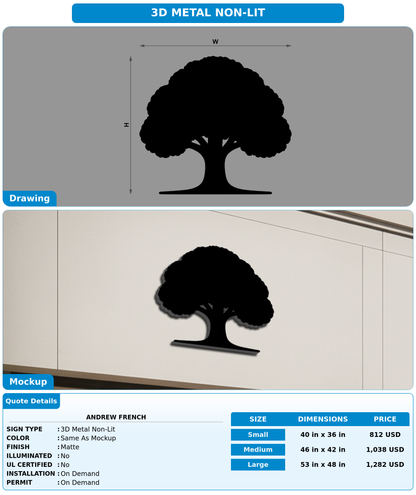 CUSTOM MOCKUP SIGN FOR Andrew French