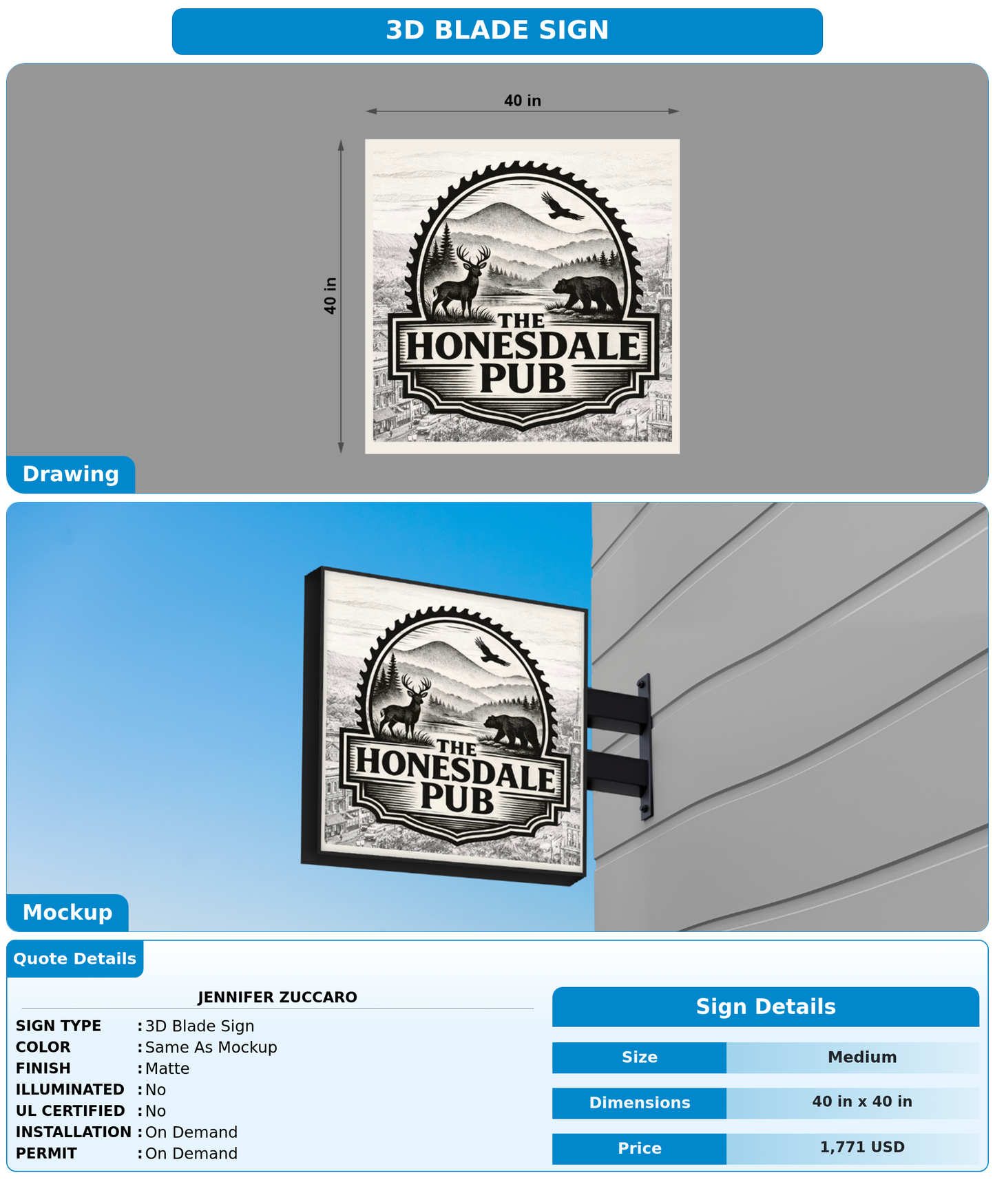 CUSTOM MOCKUP SIGN FOR Jennifer Zuccaro