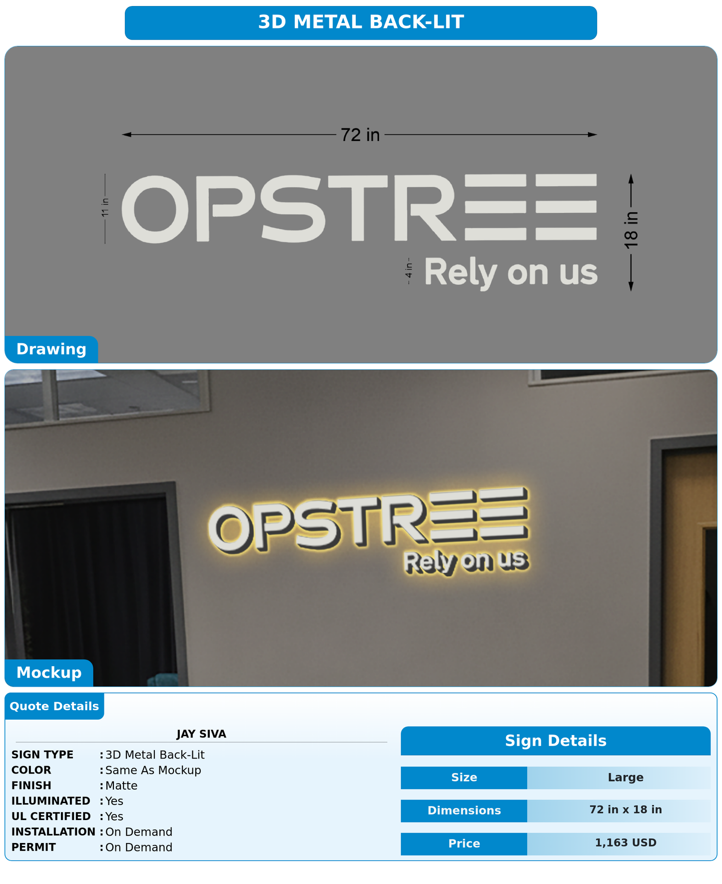 CUSTOM MOCKUP SIGN FOR Jay Siva