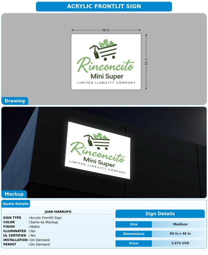 CUSTOM MOCKUP SIGN FOR Juan Marrufo