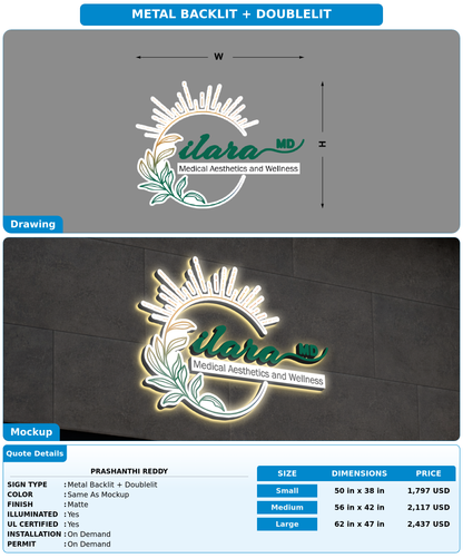 CUSTOM MOCKUP SIGN FOR Prashanthi Reddy