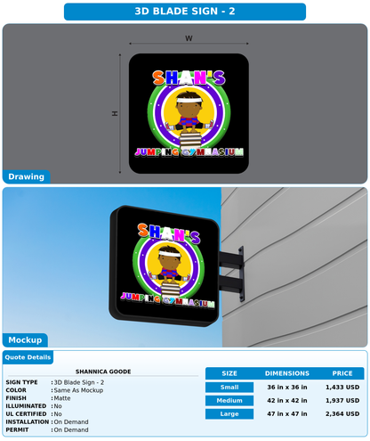 CUSTOM MOCKUP SIGN FOR Shannica Goode
