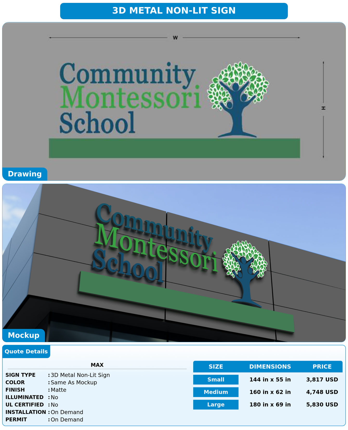 CUSTOM MOCKUP SIGN FOR Max