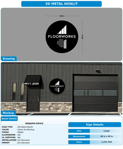 CUSTOM MOCKUP SIGN FOR Benjamin Riehle