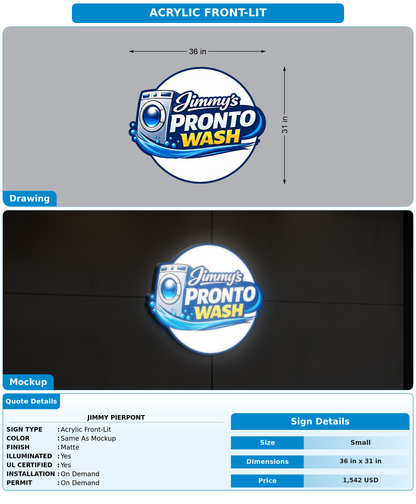 CUSTOM MOCKUP SIGN FOR Jimmy Pierpont