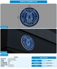 CUSTOM MOCKUP SIGN FOR Vincent