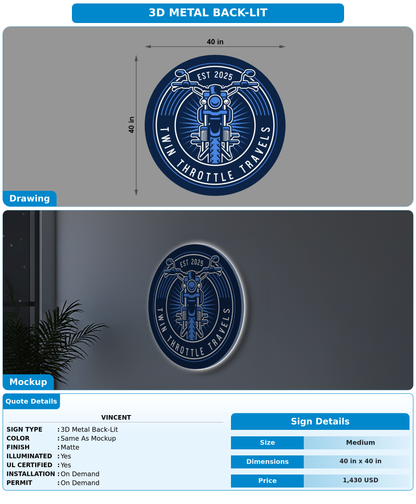 CUSTOM MOCKUP SIGN FOR Vincent