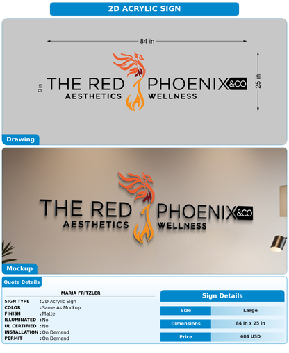 CUSTOM MOCKUP SIGN FOR Maria Fritzler