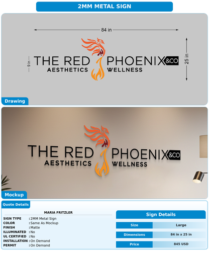 CUSTOM MOCKUP SIGN FOR Maria Fritzler