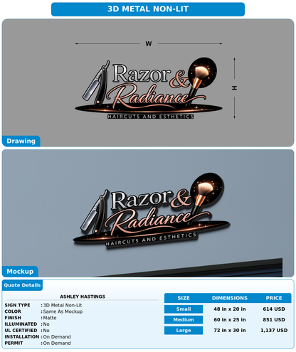 CUSTOM MOCKUP SIGN FOR Ashley Hastings