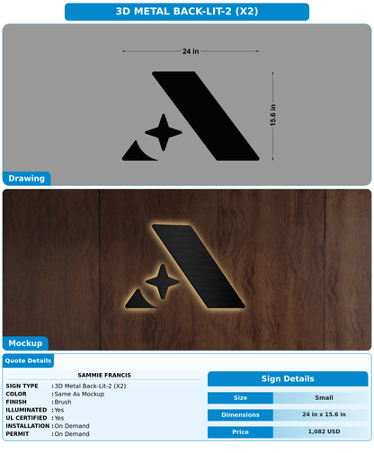 CUSTOM MOCKUP SIGN FOR Sammie Francis