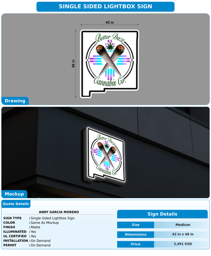 CUSTOM MOCKUP SIGN FOR Andy Garcia Moreno
