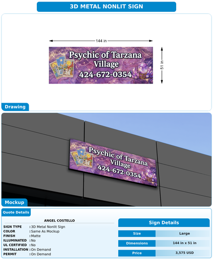 CUSTOM MOCKUP SIGN FOR Angel Costello