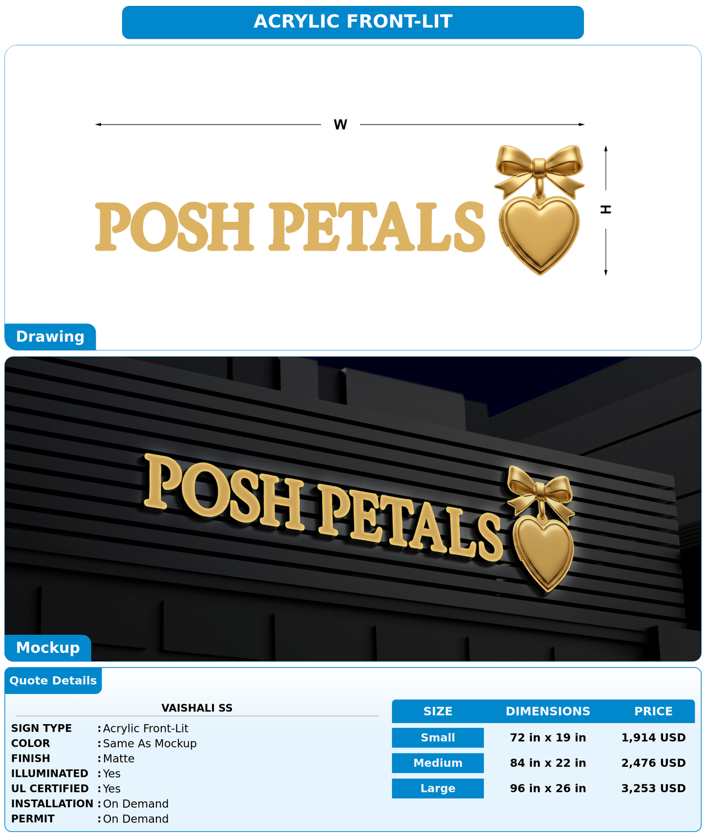 CUSTOM MOCKUP SIGN FOR Vaishali  SS