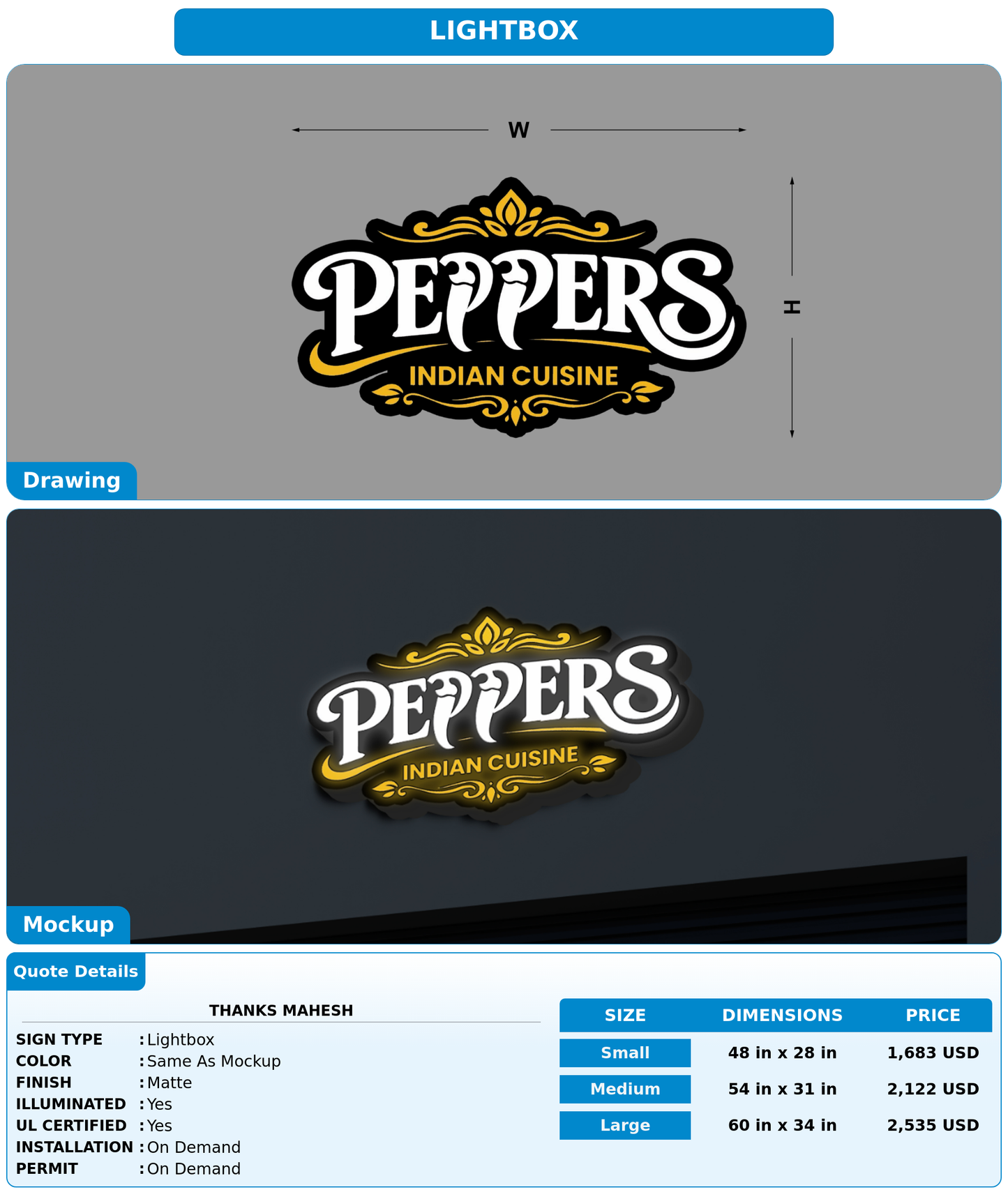 CUSTOM MOCKUP SIGN FOR Thanks mahesh